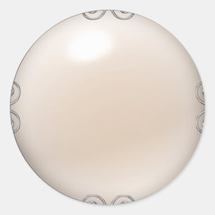 Cream Jewelled Pearl Stickers