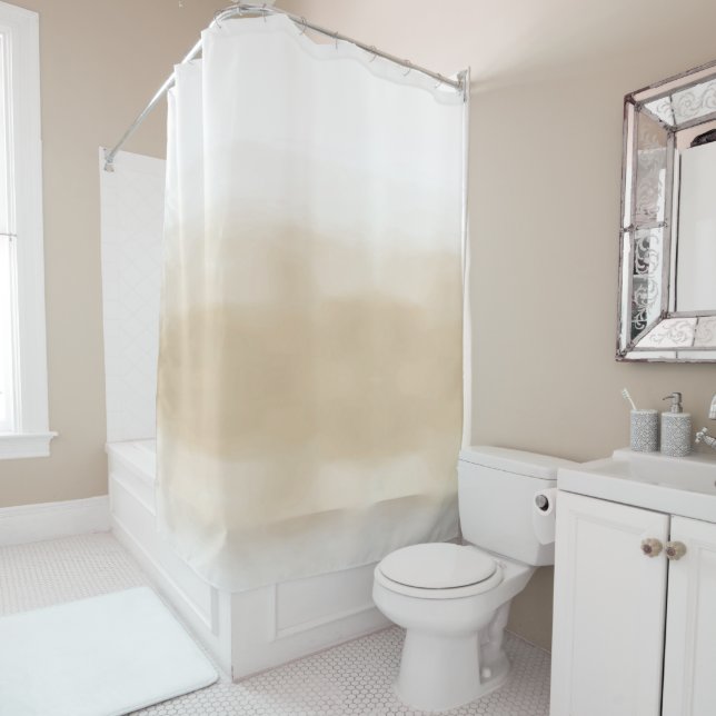 Cream Khaki White Ombre Watercolor (In Situ)
