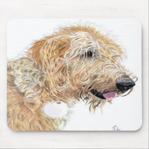 Cream Labradoodle Mousepad
