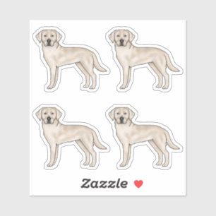 Cream Labrador Retriever Cute Cartoon Lab Dog Art