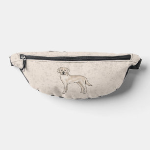 Cream Labrador Retriever Cute Cartoon Lab Dog Fanny Pack