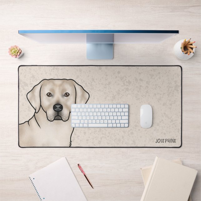 Cream Labrador Retriever Cute Lab Dog Nom personna (Bureau 1)