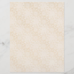 Cream Lace Scrapbook Paper