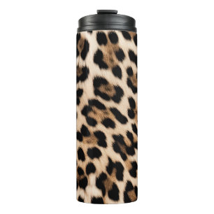 Cream Leopard Animal Birthday Thermal Tumbler