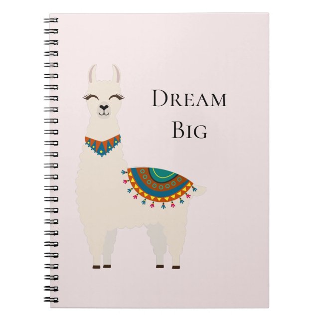 Cream Llama Notebook (Front)