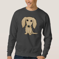 Cream Longhaired Dachshund Sweatshirt