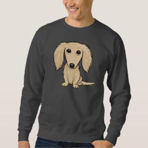Cream Longhaired Dachshund Sweatshirt