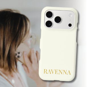 Cream Luxury Custom Serif Name Gift For Her