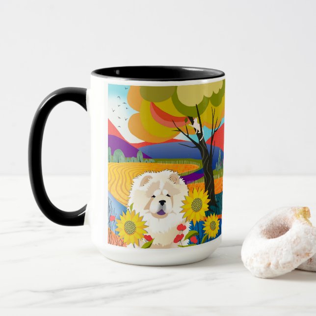 CREAM OF THE CROP -Chow- classic mug choose colour (With Donut)