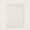Cream off-white linen print earring display card