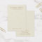 Cream off-white linen print earring display card