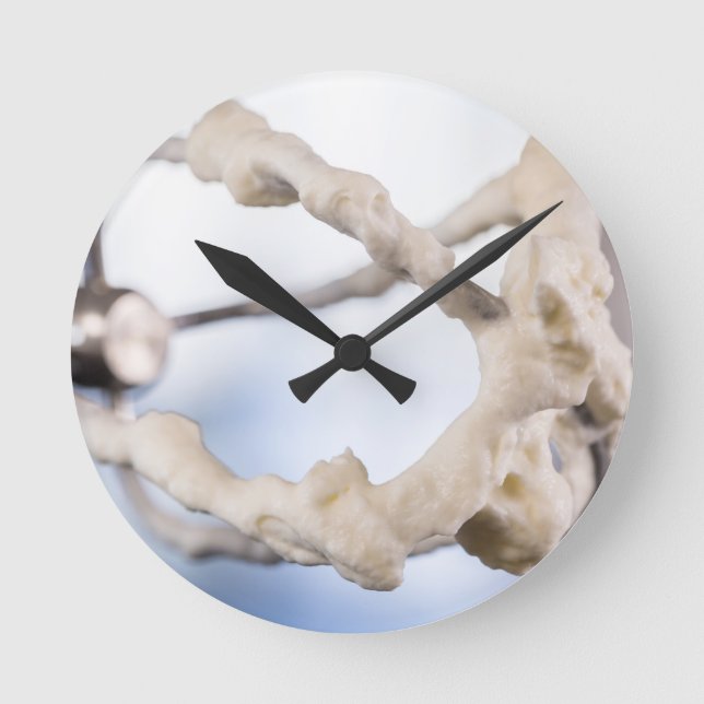 cream on a blender Macro Round Clock (Front)