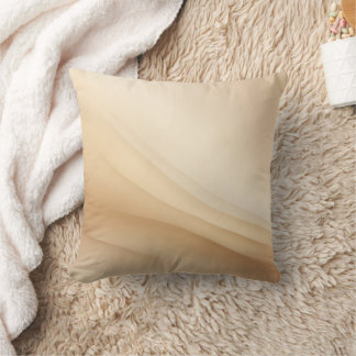 Cream on Cream AI art Throw Pillow