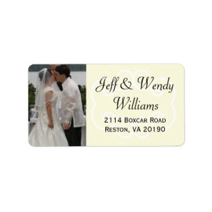 Cream Photo Label
