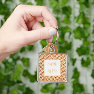 Cream Pie Crust Sweet As Pie Keychain