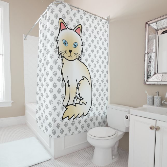 Cream Point Birman / Ragdoll Cat & Paws (In Situ)