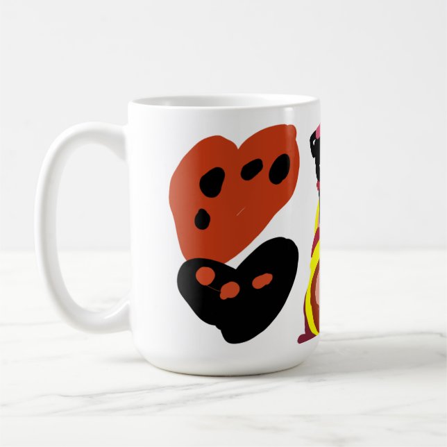Cream puff valentine's day dance coffee mug (Left)