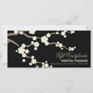 Cream Sakura Cherry Blossoms Gift Certificate