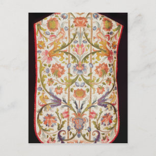 Cream satin chasuble, Naples, late 17th century Postcard