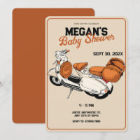 Cream scooter Baby Shower