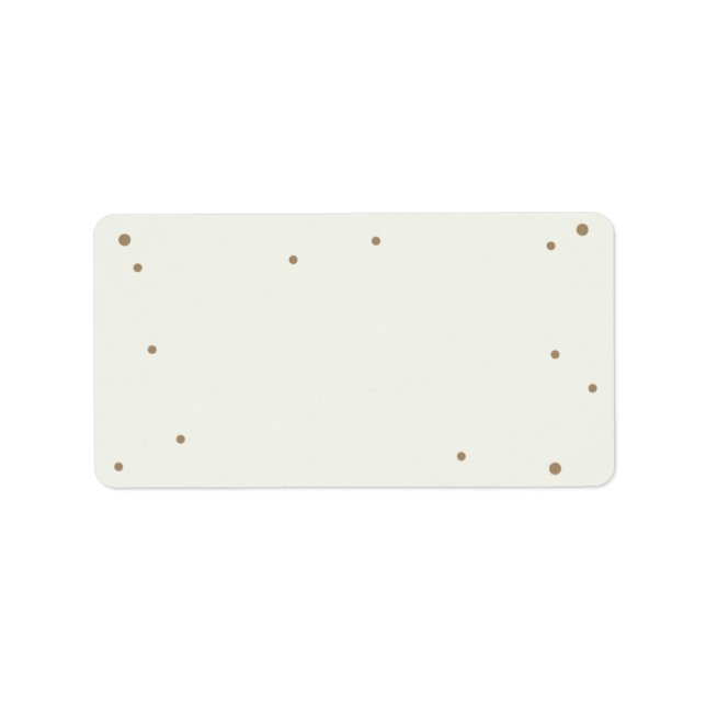 Cream Self-Print Address Label (Front)