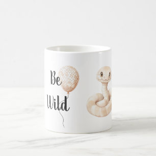 Cream Snake Be Wild Balloon Magic Mug