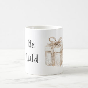 Cream Snake Print Gift Be Wild Magic Mug