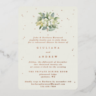 Cream Snowberry+Eucalyptus Wedding Rehearsal
