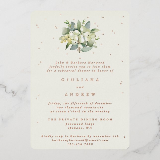 Cream Snowberry+Eucalyptus Wedding Rehearsal (Front)