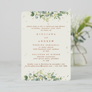 Cream Snowberry+Eucalyptus Wedding Rehearsal