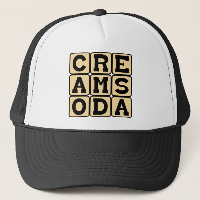 Cream Soda, Soft Drink Trucker Hat (Front)