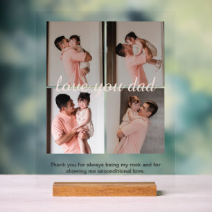 Cream Soft Happy Fête des pères Cadeau Photo Colla