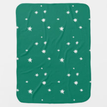 cream stars on green