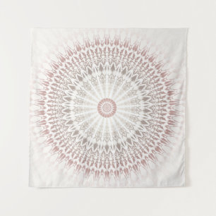 Cream Tan Neutrals Mandala Tapestry