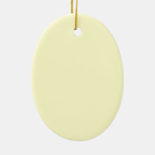 Cream Upscale Solid Colour Ceramic Ornament