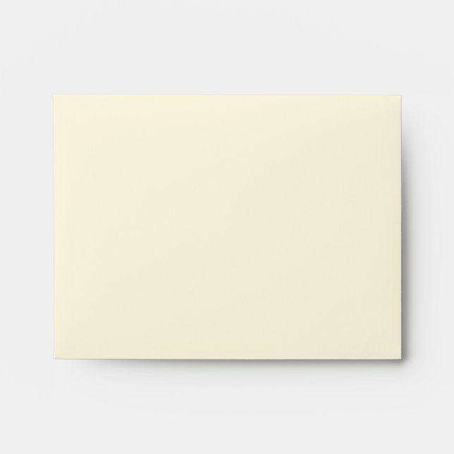 Cream Wedding Thank You Card Envelope (Front)