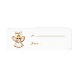 Cream White Angel Bow Christmas  