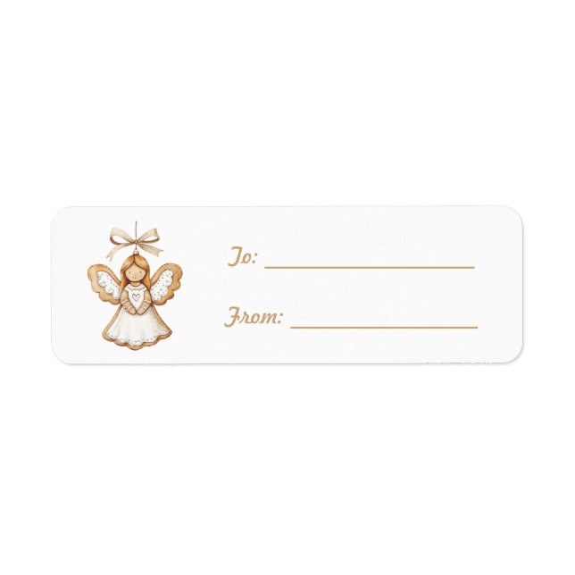 Cream White Angel Bow Christmas   (Devant)