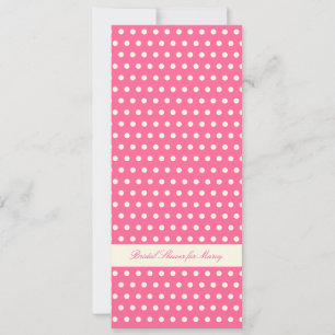 Cream White Ivory Polka Dot Pattern Invitation