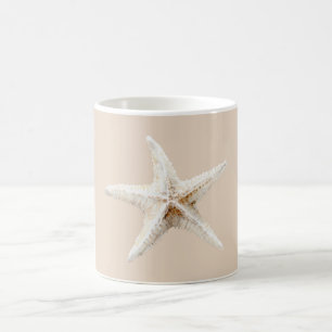 Cream White Starfish Coffee Mug