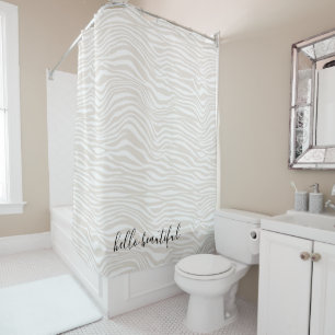 Cream Zebra Print personalized