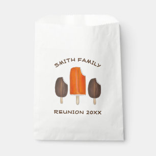 Creamsicle Ice Cream Popsicle Pop Family Reunion Favour Bag