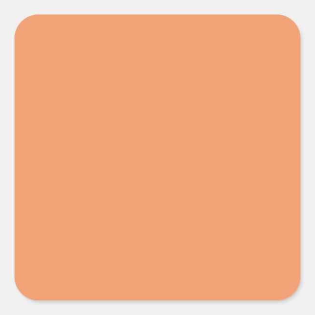 Creamsicle Orange F19360 Colour, Option for Image Square Sticker (Front)