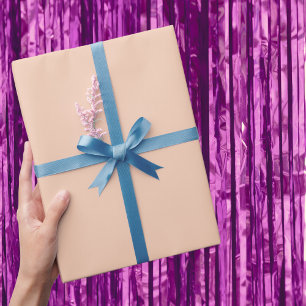 Creamsicle Solid Colour Wrapping Paper
