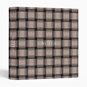 Creamy Cocoa Basket Weave Binder