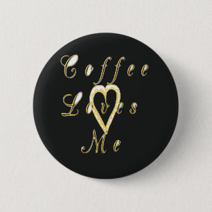 Creamy Coffee Lovers Design 2 Inch Round Button