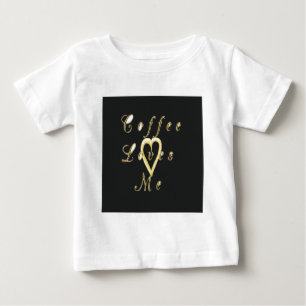 Creamy Coffee Lovers Design Baby T-Shirt