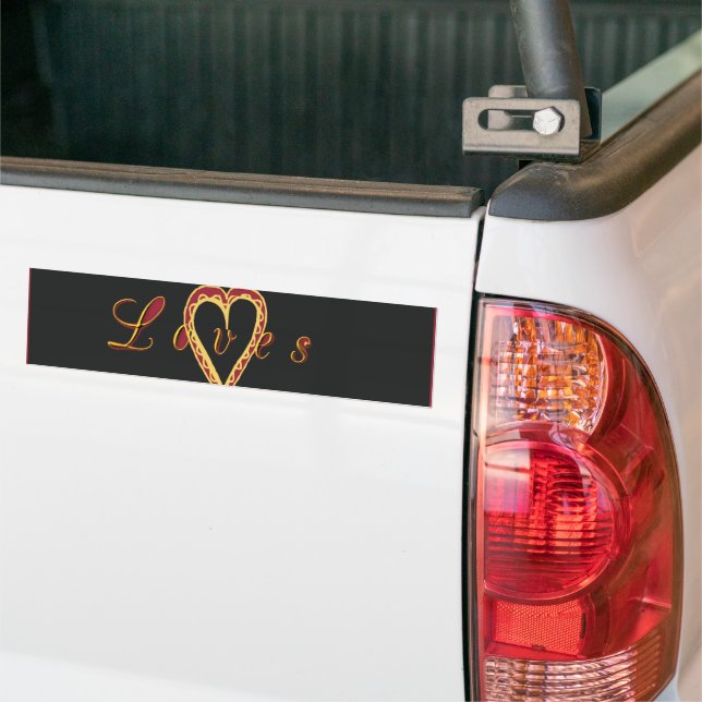 Creamy Coffee Lovers Design Bumper Sticker (On Truck)