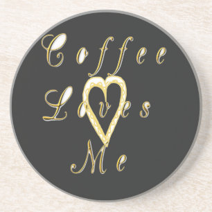 Creamy Coffee Lovers Design Coaster