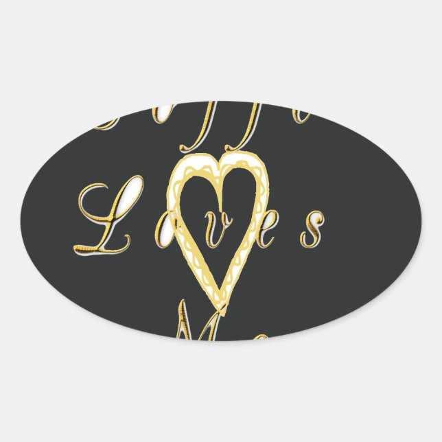 Creamy Coffee Lovers Design Oval Sticker (Front)